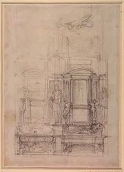 Entwurf für die Medici-Kapelle in der Kirche San Lorenzo, Florenz